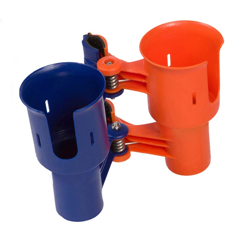 ROBOCUP, (Navy & Orange), Best Cup Holder for Drinks, Fishing Rod/Pole, Boat, Beach Chair, Golf Cart, Wheelchair, Walker, Drum Sticks, Microphone Stand - Image 3